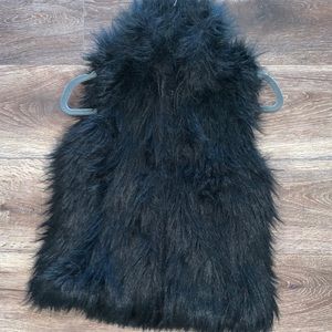 Faux fur vest